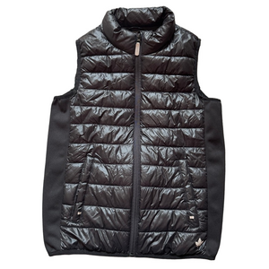Canadians Black Lightweight Packable Layer Puffer Vest Youth Boy Size XL 14/16